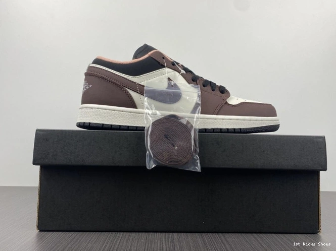 1st Kicks Shoes Air 1 Low DC6991-200 Mocha Jordan 0701